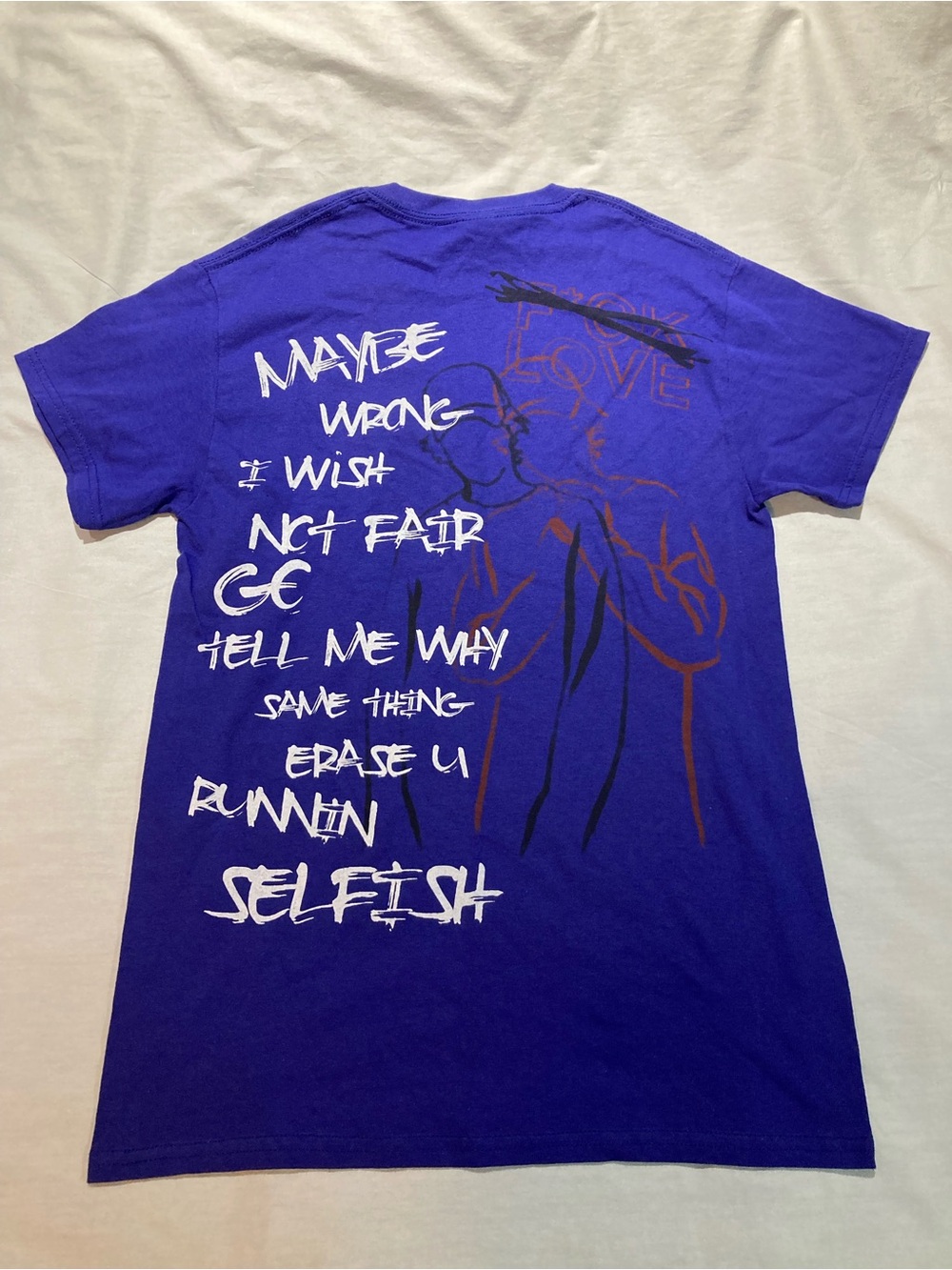 The kid Laroi F@&k Love T-shirt, Men’s size small, NWOT!